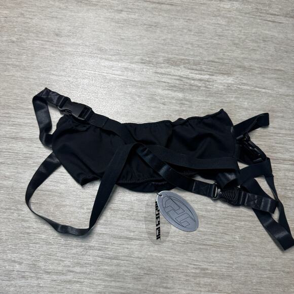 Poster Grl Black Tube Top by Dolls Kill with Adjustable Straps NWT Black XL - Picture 2 of 6